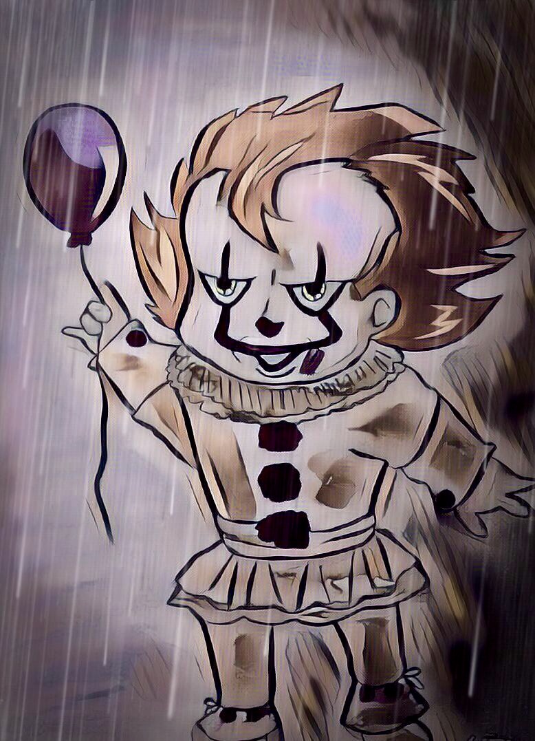 Pennywise in the rain by wrightmother