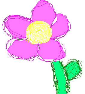 Scribble flower by wu25