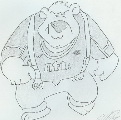 Rangers Mascot Broxie Bear! by X2CY