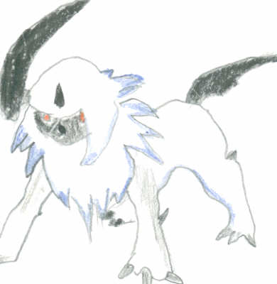 Absol(Rough Sketch) by XD