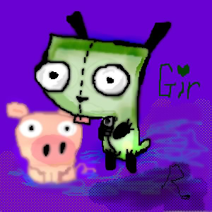 Gir and His Piggie by XDarkstar