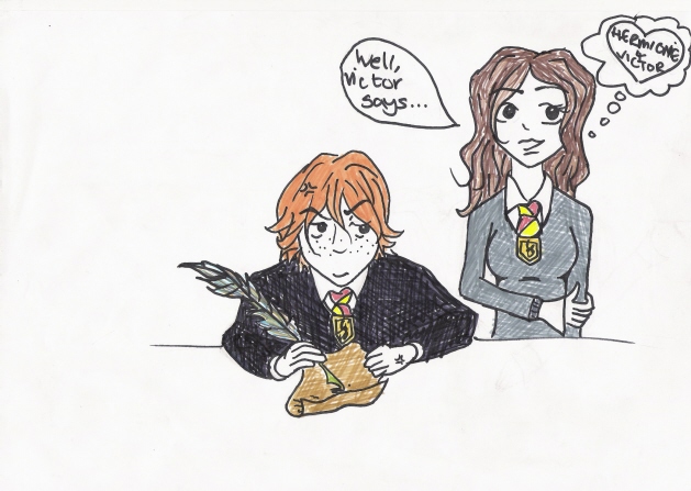 Ron + Hermionie by X_mad_X_maz_X