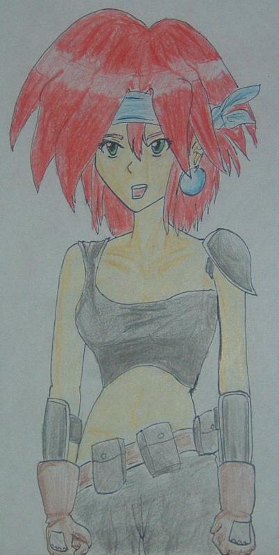 "A redhead guerilla warfare girl" by XenoNinja