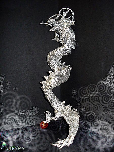 Foil oriental dragon by Xiakeyra