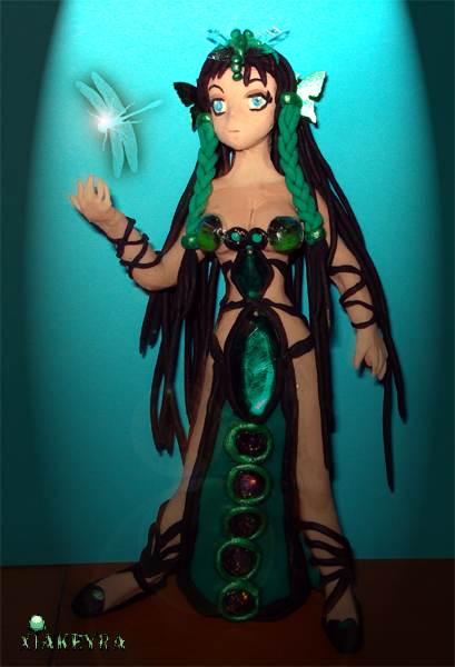 Emerald Damselfly dress by Xiakeyra