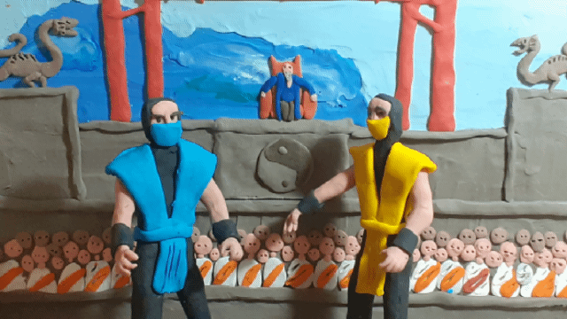 Mortal Kombat arcade clay animation by Xiakeyra