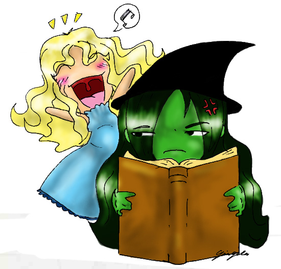 Elphaba and Glinda by Xquizit_