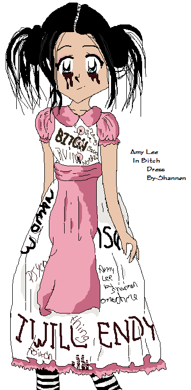 Amy Lee In Biotch Dress by XxTinkerBeLLxX