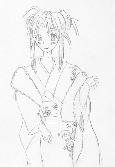 naru in kimono by XxWinterxX