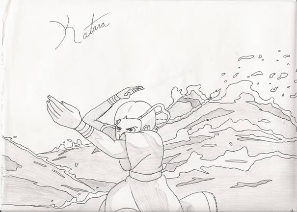 katara the water bender by x0x143foreverx0x
