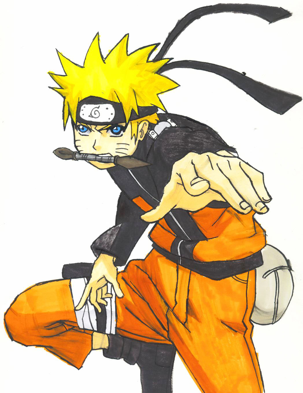 Naruto Shippuuden -- Naruto by x0xblackcherryblossomx0x