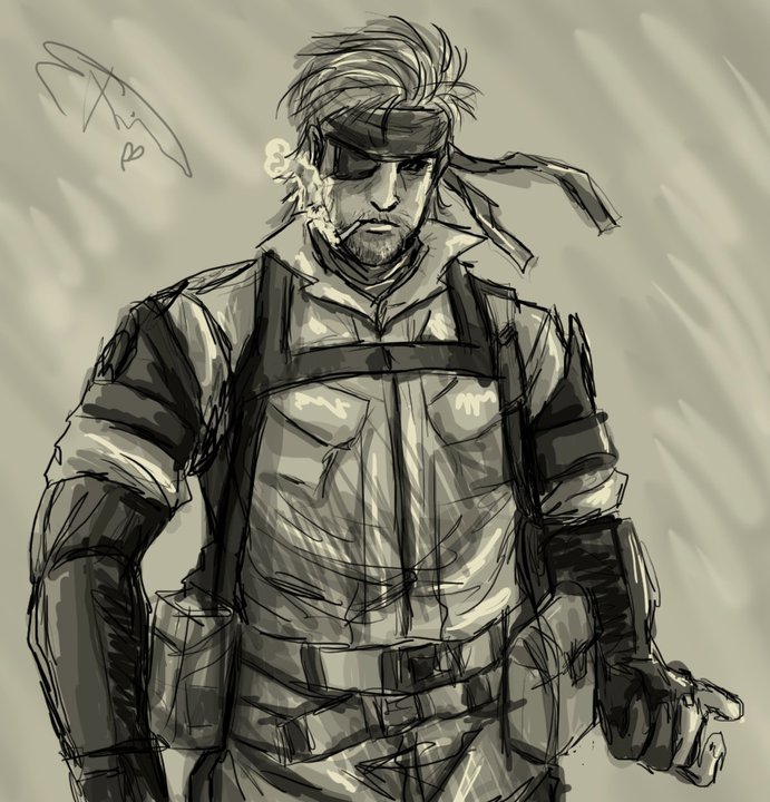 MGS Sketchy!! by xBlueAngel