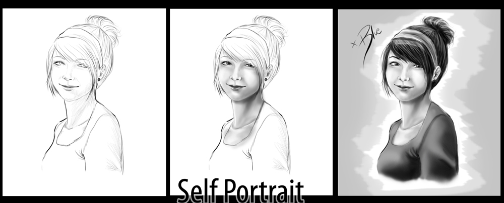Self Portrait by xBlueAngel