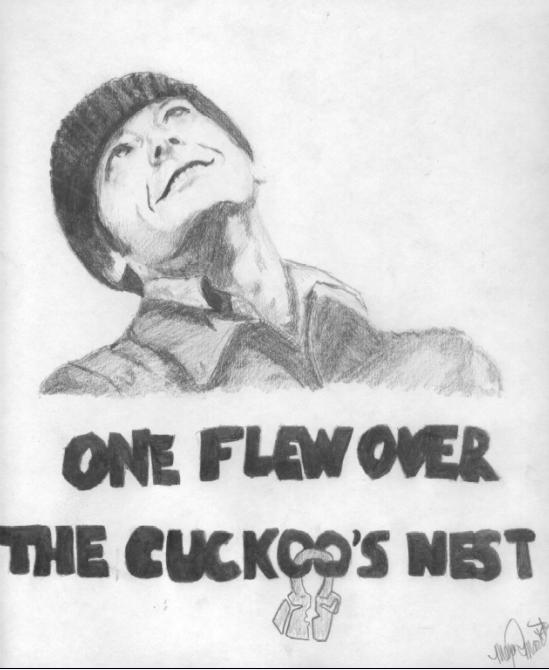 Jack Nicholson-cover- One Flew Over The Cuckoo's N by xCrispy_Wafflesx