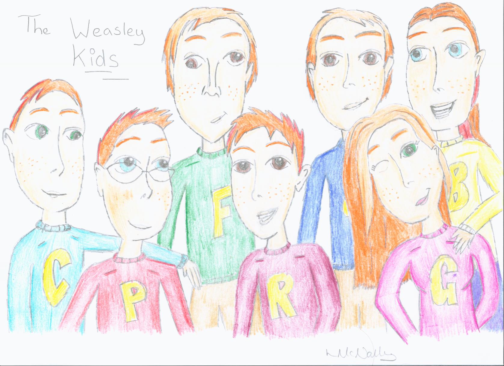 Weasley Kids by xDragon_Girlx
