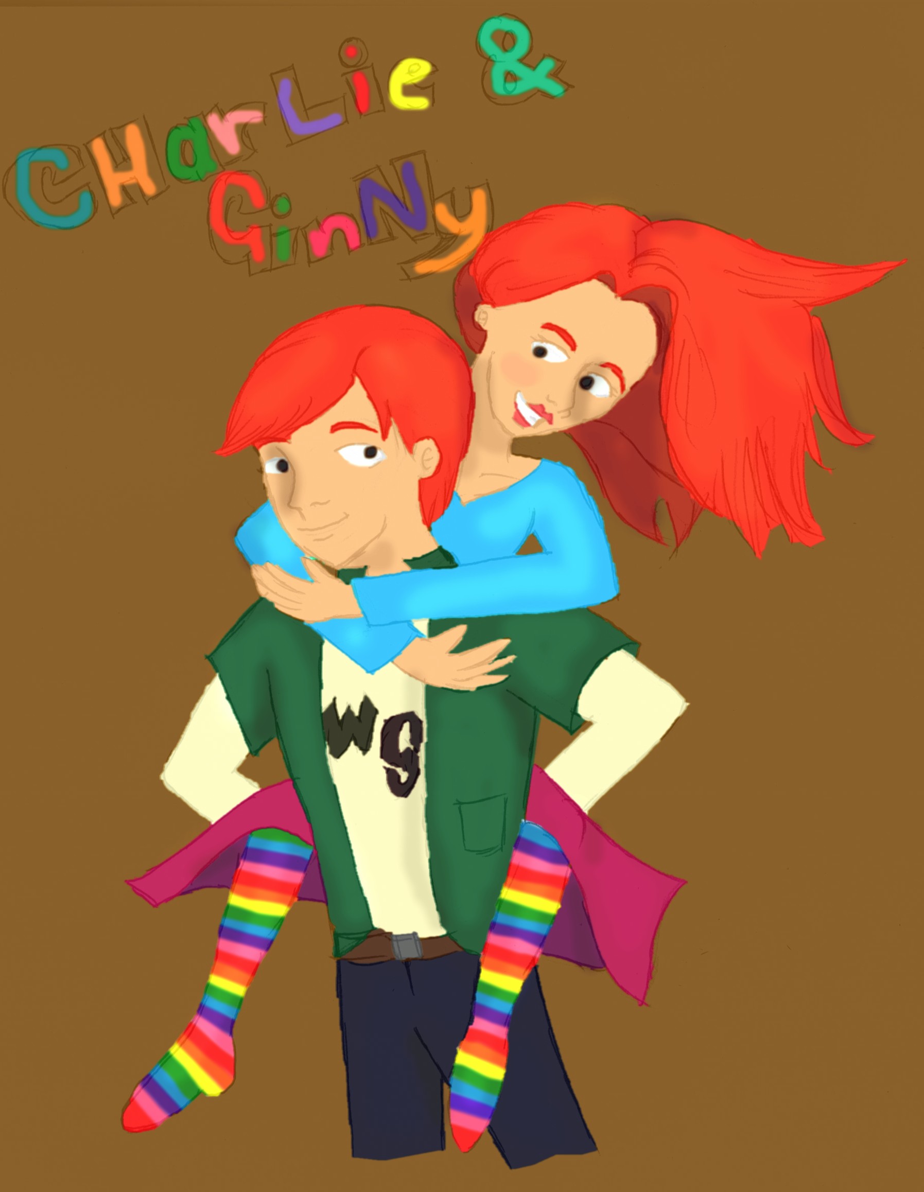Charlie &amp; Ginny by xDragon_Girlx