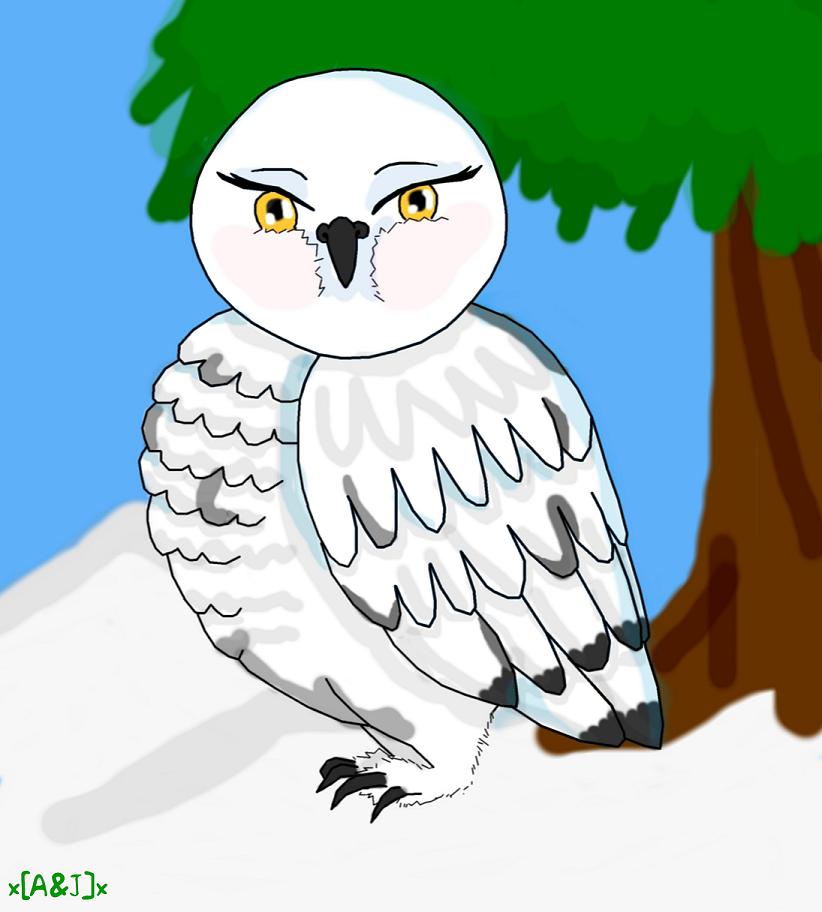 Snowy Owl by xDragon_Girlx