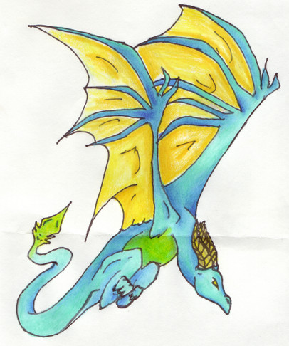 Dragon in Flight by xScenex