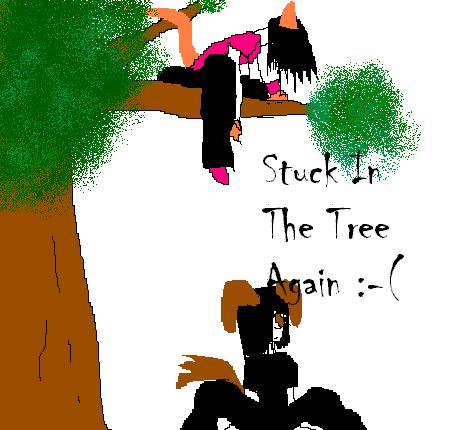Stuck In The Tree Again :-( by xSlipknotMunkEEx