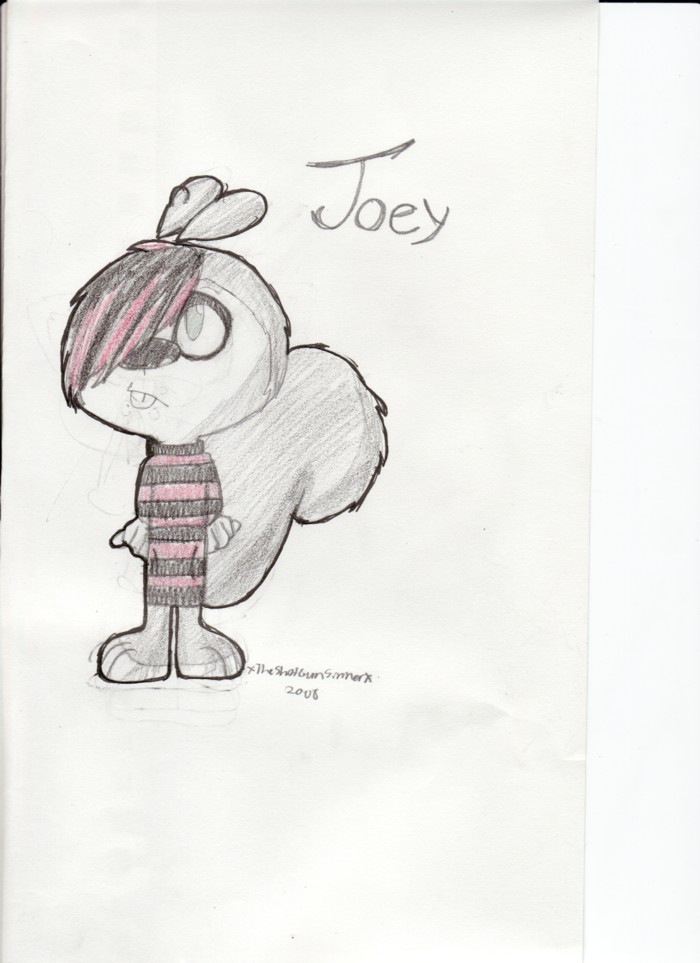 Joey the Squirrel by xTheShotGunSinnerx