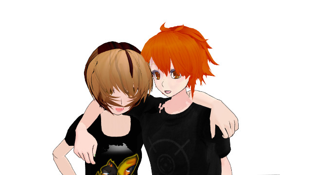 MMD .:Brother and Sister:. by xXElectric-HybridXx