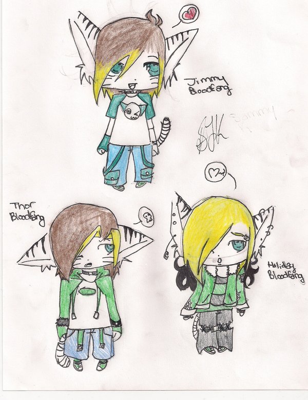 Bloodfang Chibis by xXcandydemonXx