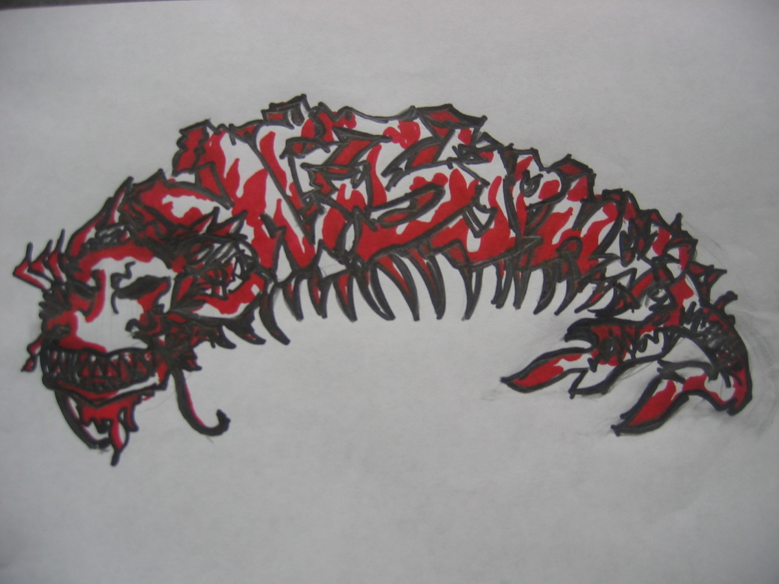 Graffiti Dragon by xXrhythminhandXx