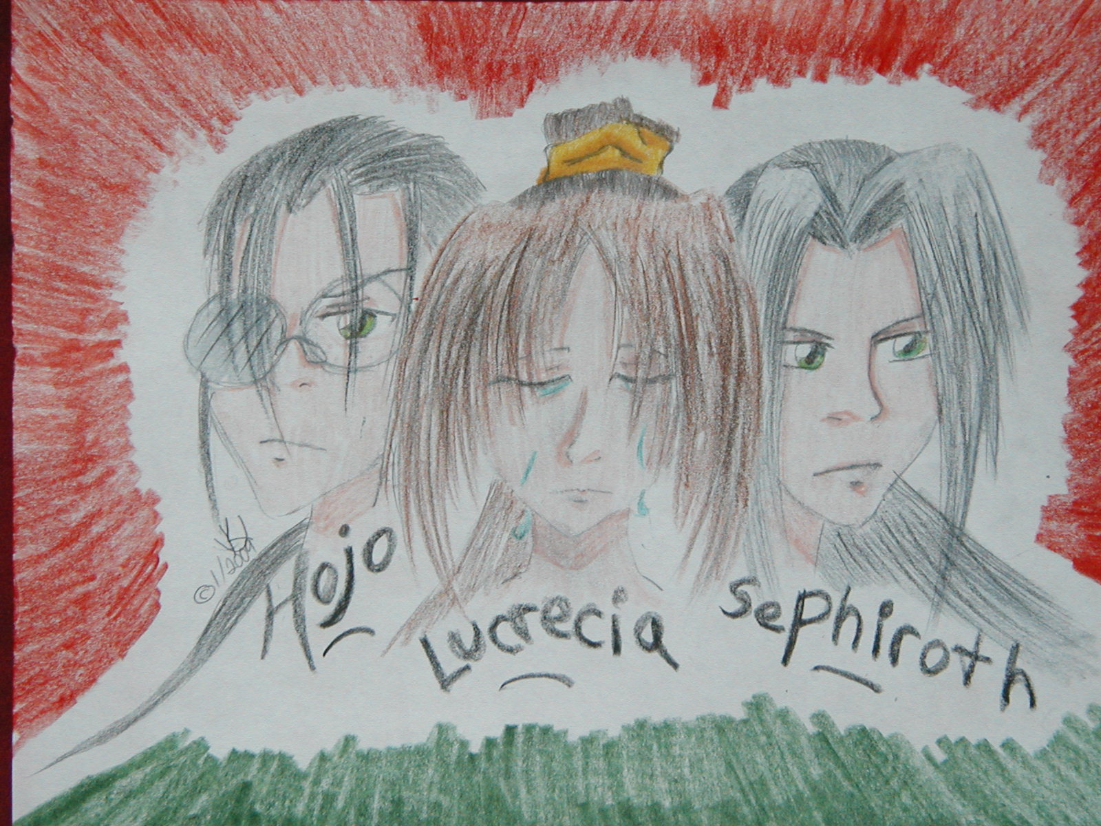 Final Fantasy 7 Hojo, Lucrecia, Sephiroth by xXukitakeXx