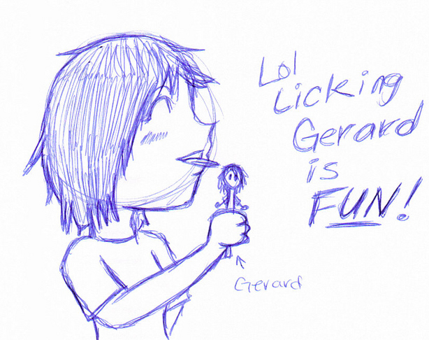 Licking gerard by xXx_EMOkisses_xXx