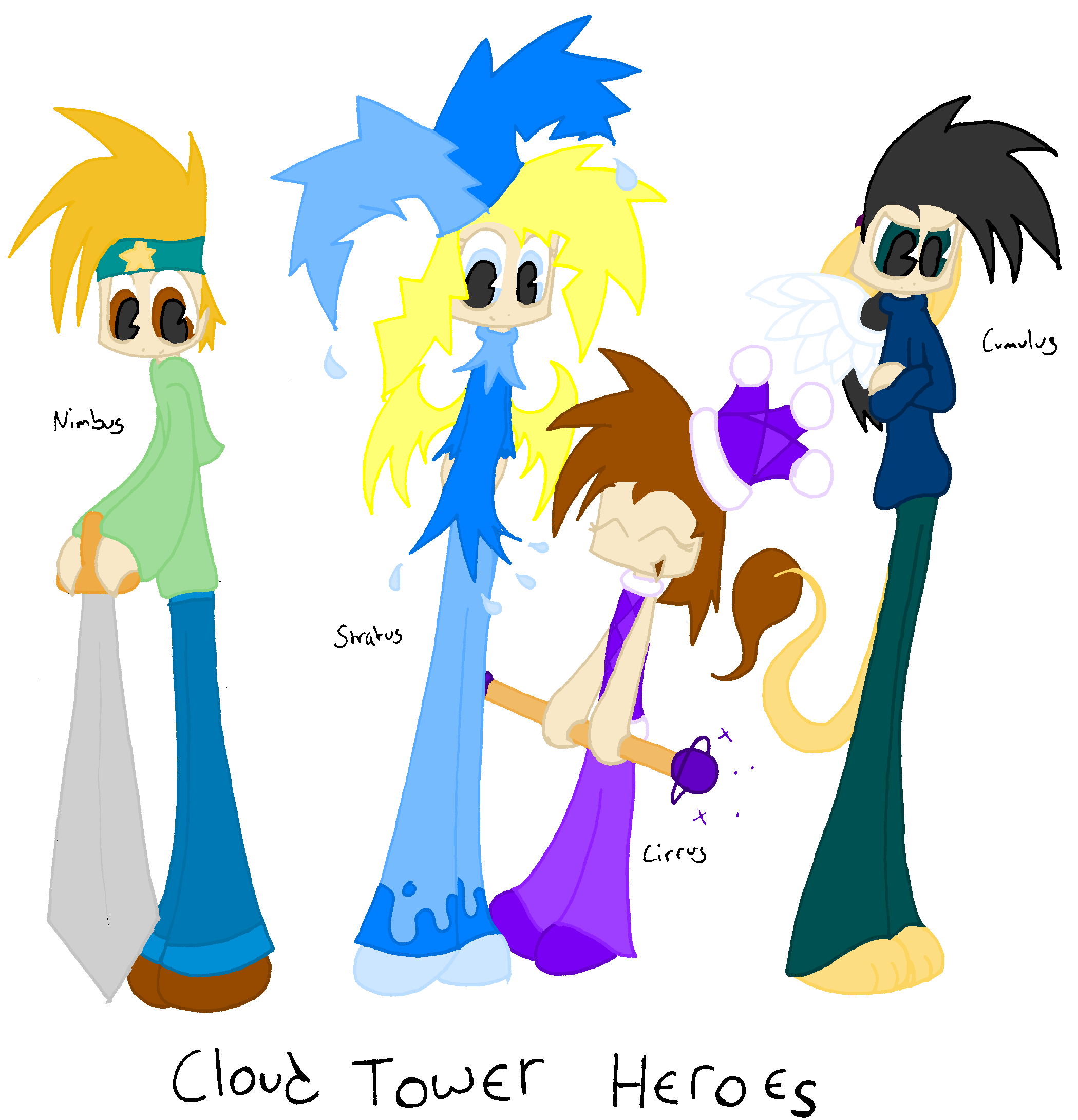 The Heroes of Cloud Tower by x_Tess_The_Slorg_x