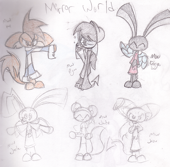 Mirror World Sketches by x_Tess_The_Slorg_x