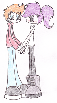 Fry and Leela by x_Tess_The_Slorg_x