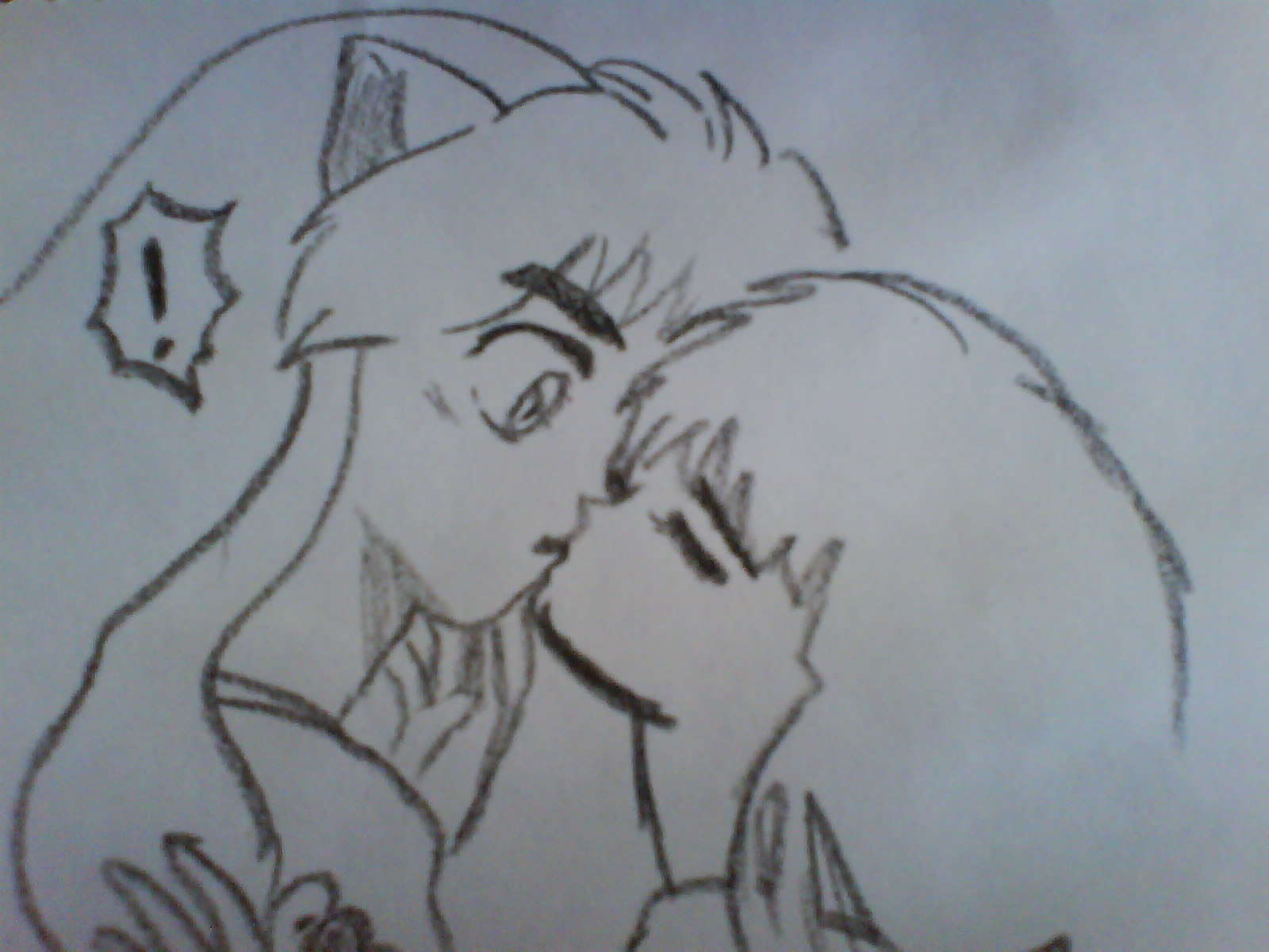 Inuyasha surprise kiss by xaleMaiKomodo