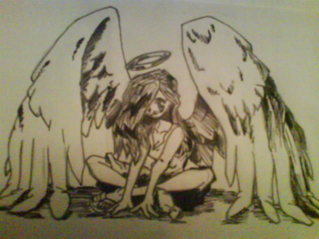 Sad Angel by xaleMaiKomodo