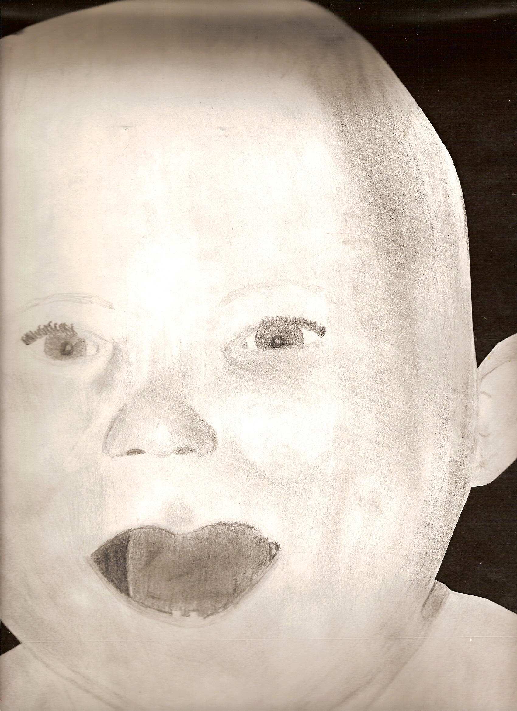 st self baby portrait..OF ME!! by xheartxbrokenx13
