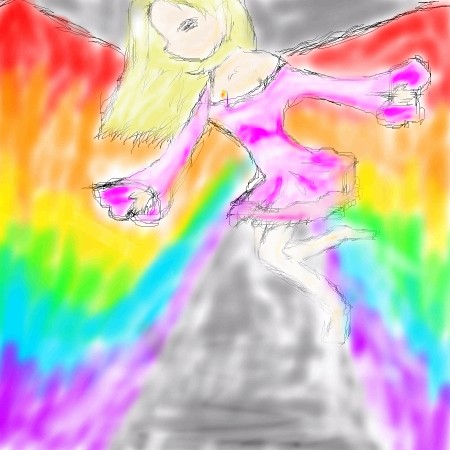 Rainbow Angel by xkibaxgirlx