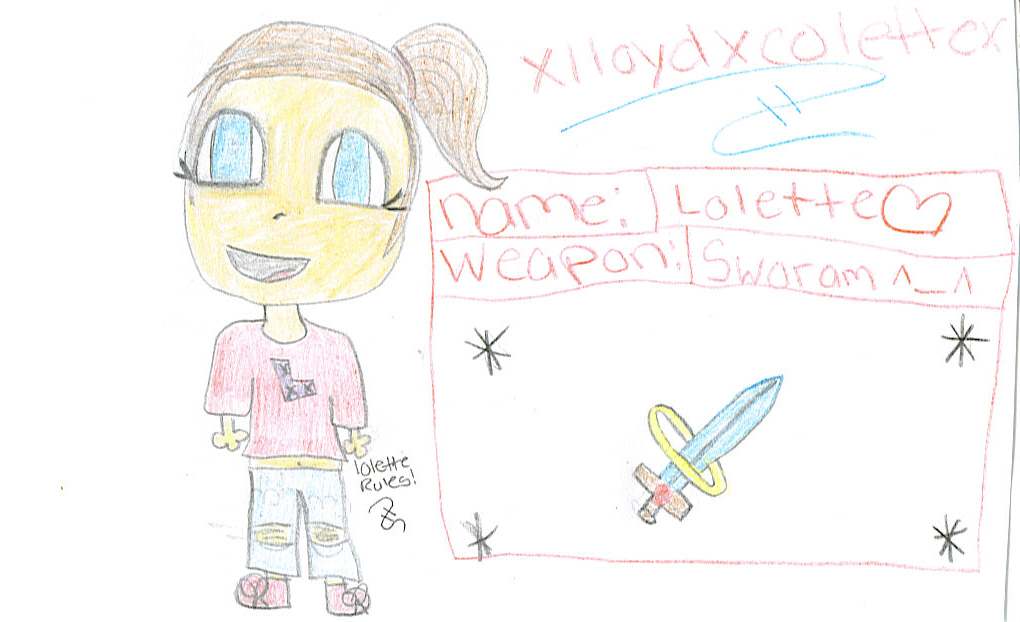 Lolette (lloyd and colette's kid!!) by xlloydxcolettex