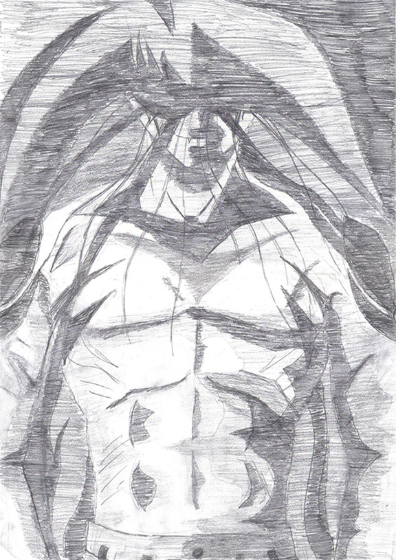 Demon Yusuke (sketch) by xsaga