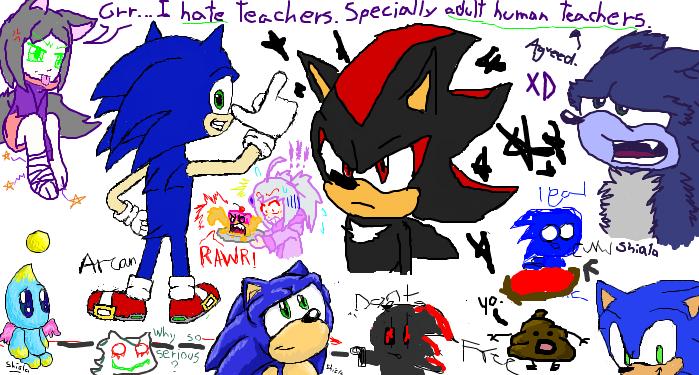 Sonic iScribble Page by xxXShadowWolfXxx