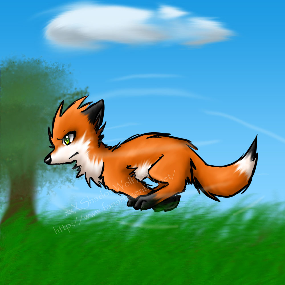 Running Fox by xxXShadowWolfXxx