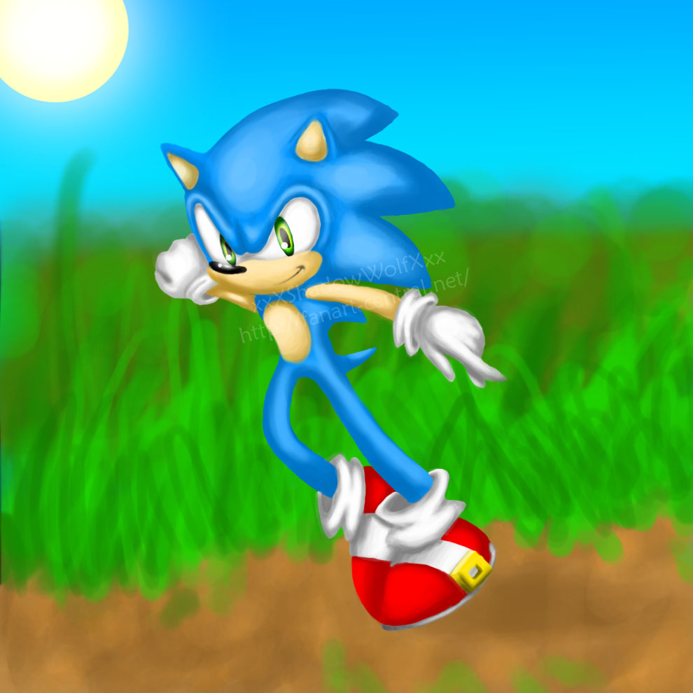 Sonic the Hedgehog line-artless! :D by xxXShadowWolfXxx
