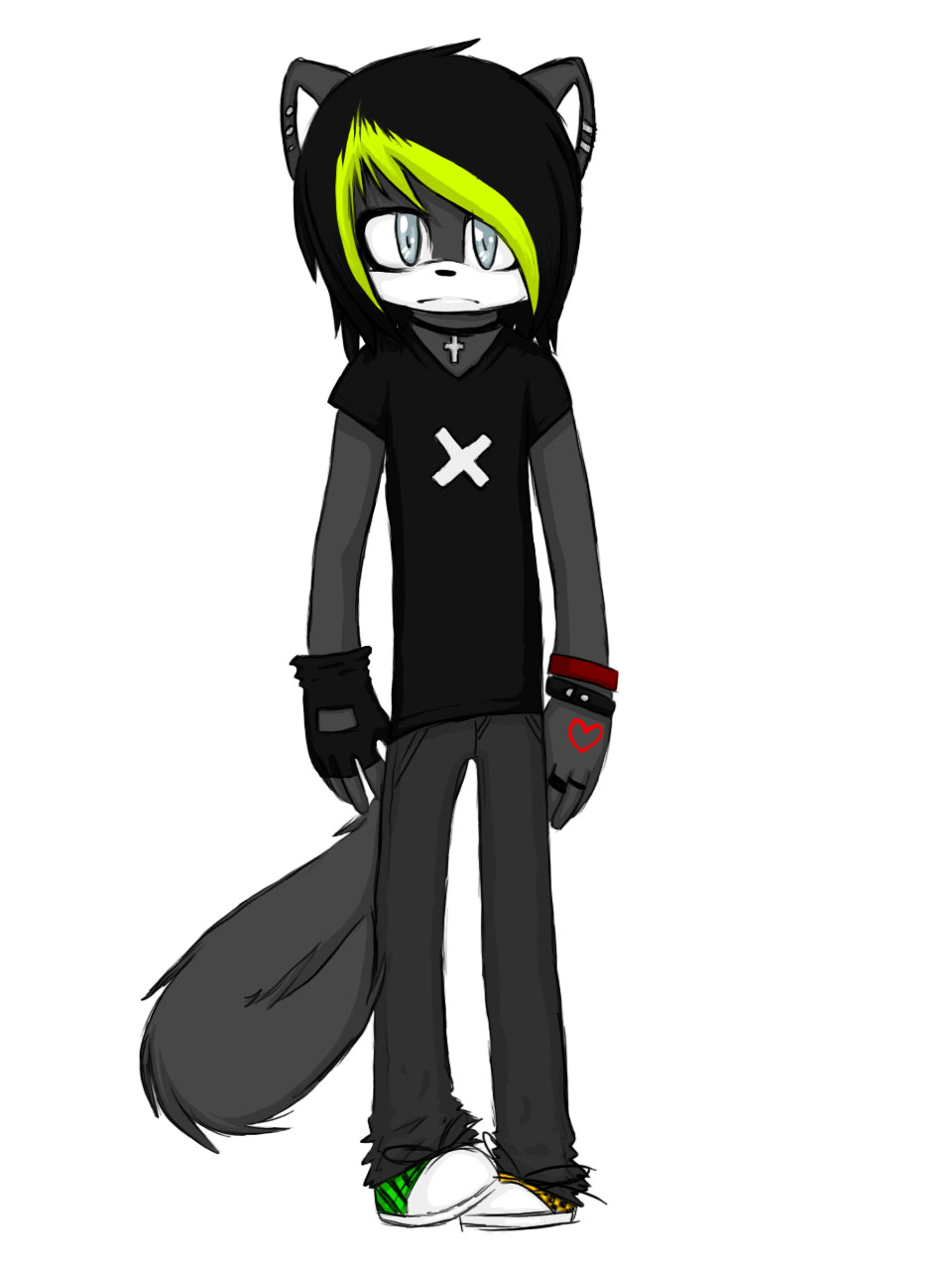 Some emo wolf character named Rain. :| by xxXShadowWolfXxx