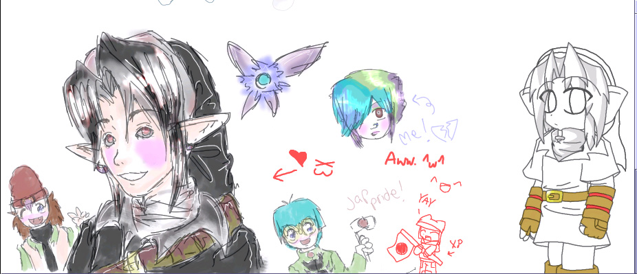 dark link and his bitches by xxinsector_hagaxx
