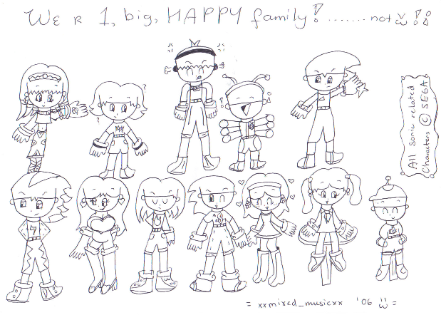 One Big Happy Family(Sonic Humans) by xxmixed_musicxx