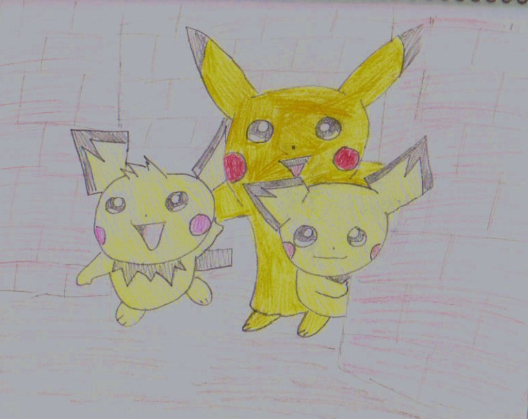 Pikachu &amp; The Pichu Bros. by xxnintendopimpxx