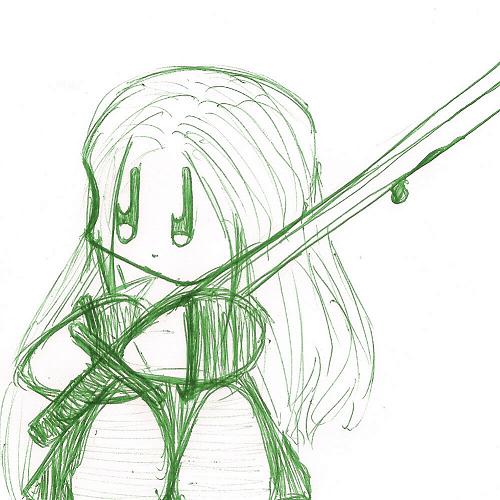 girl w/sword by YaZoO