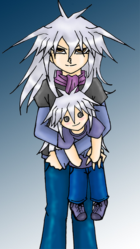 Bakura and his Plush Ryou ^o^ -GIFT FOR MY FRIENDS IN FAC- by YamiSavrilleIshtar