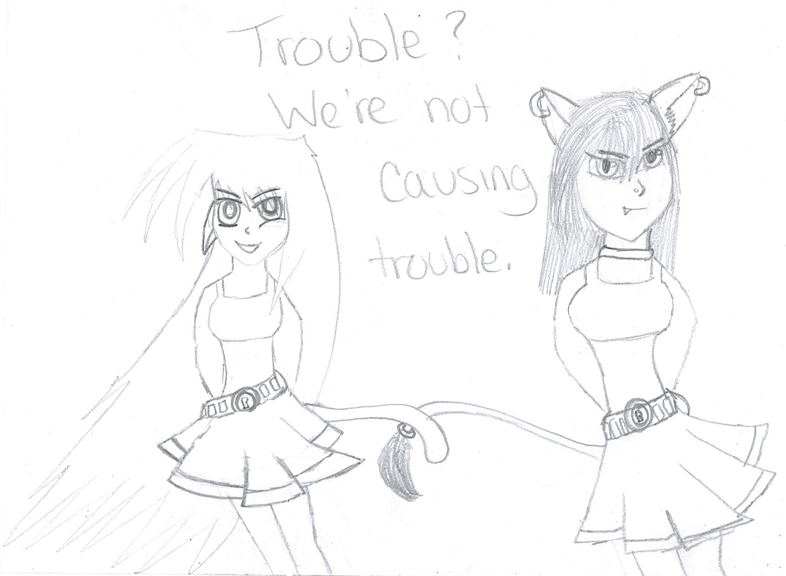 Trouble? Request from Ladychaos by Yami_And_The_Fallen_Angel