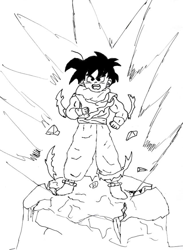 a powerful little gohan by Yamikei