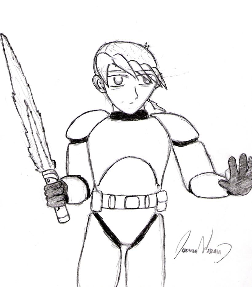 Jedi in clone armour by Yamikei